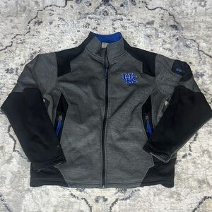 Stadium Athletics Kentucky Wildcats UK Full Zip Fleece Jacket Gray Size L